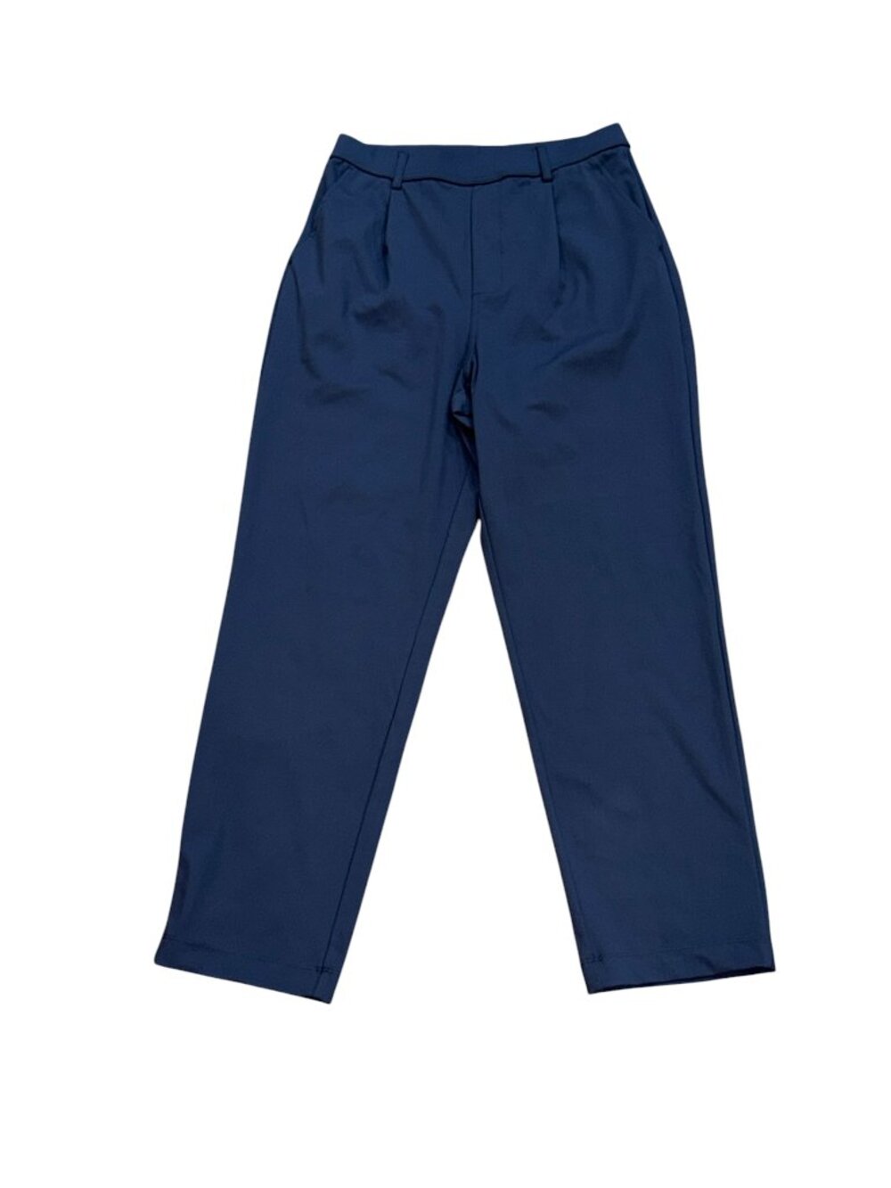 Halara Flex High Waisted Back Side Pocket Slight Flare Work Pants Small Navy NWT